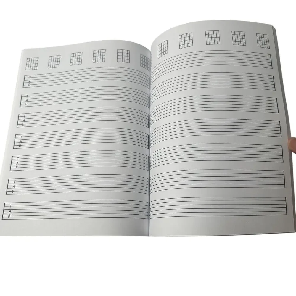 Girls Guitar Tab Notebook Journal 8.5x11 Rainbow Galaxy Music Practice Book New